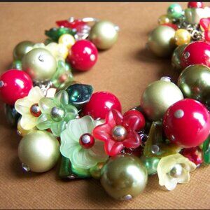 Kriaytions Hibiscus Aloha Bracelet OOAK NEW